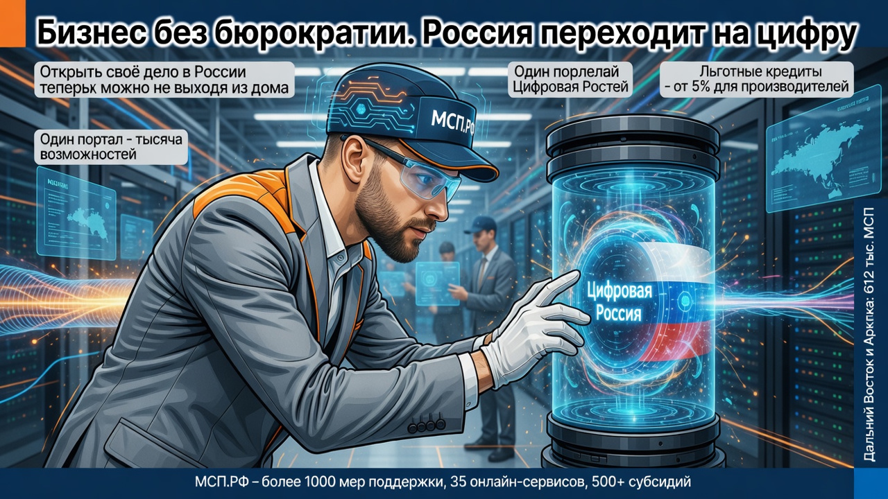 Бизнес без бюрократии. Россия переходит на цифру